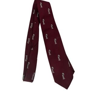 Prince Consort Golden Clasp Mens Tie Petroleum Oil Derrick Rig Gusher Vintage